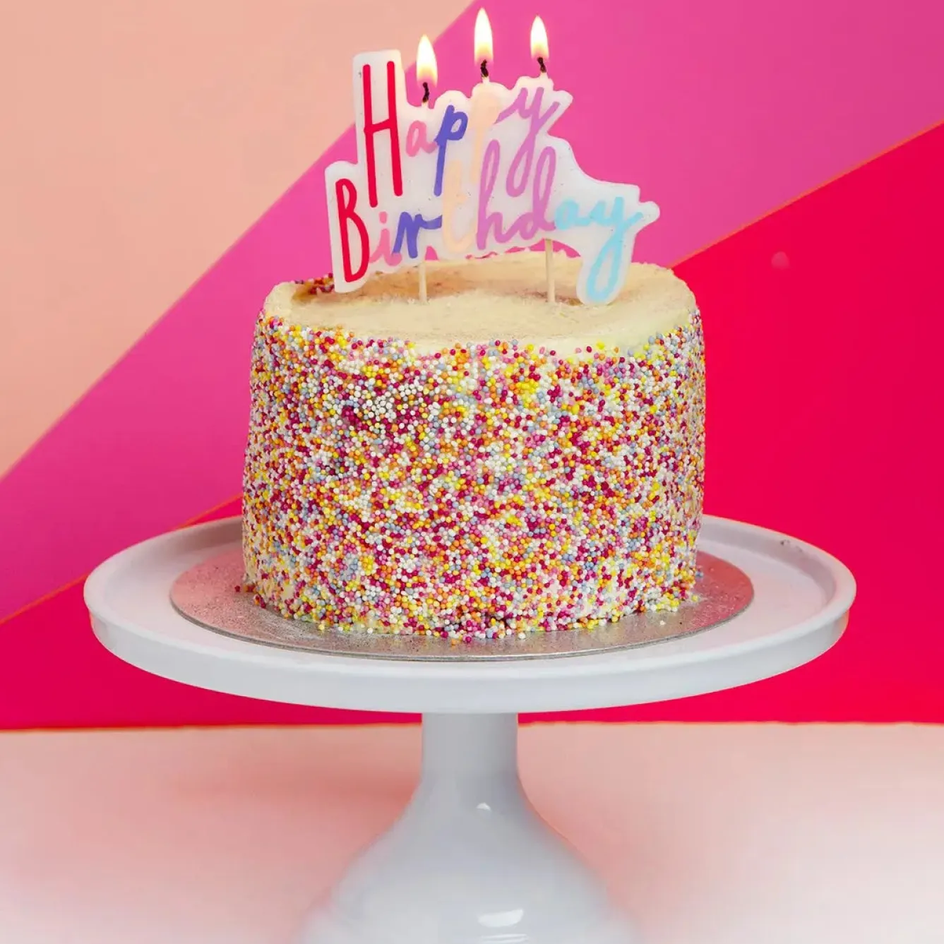 Talking Tables Pastel Happy Birthday Candle Cake Topper- Greeting Cards