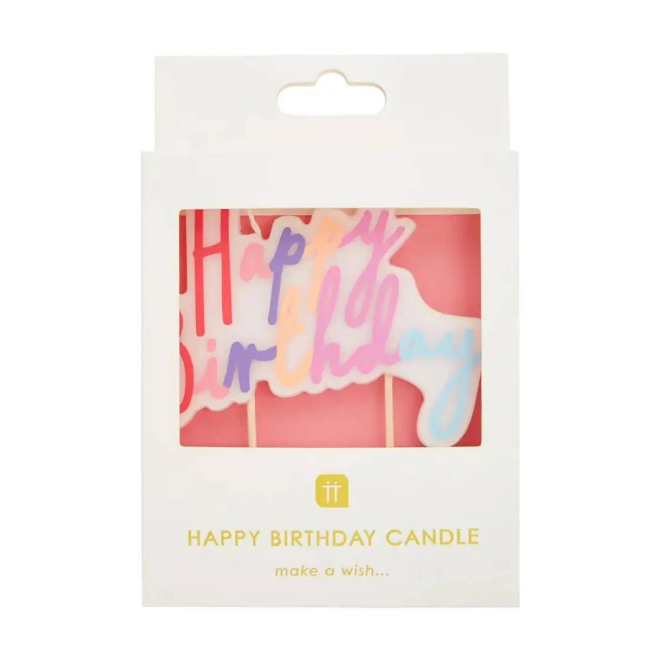 Talking Tables Pastel Happy Birthday Candle Cake Topper- Greeting Cards