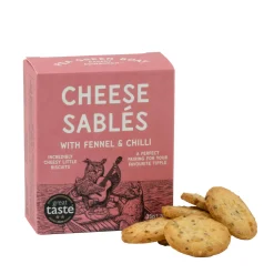 Shortbread House of Edinburgh Pea Green Boat Bakery Cheese Sablés Selection Box- Snacks & Crackers