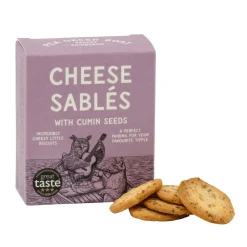 Shortbread House of Edinburgh Pea Green Boat Bakery Cheese Sablés Selection Box- Snacks & Crackers