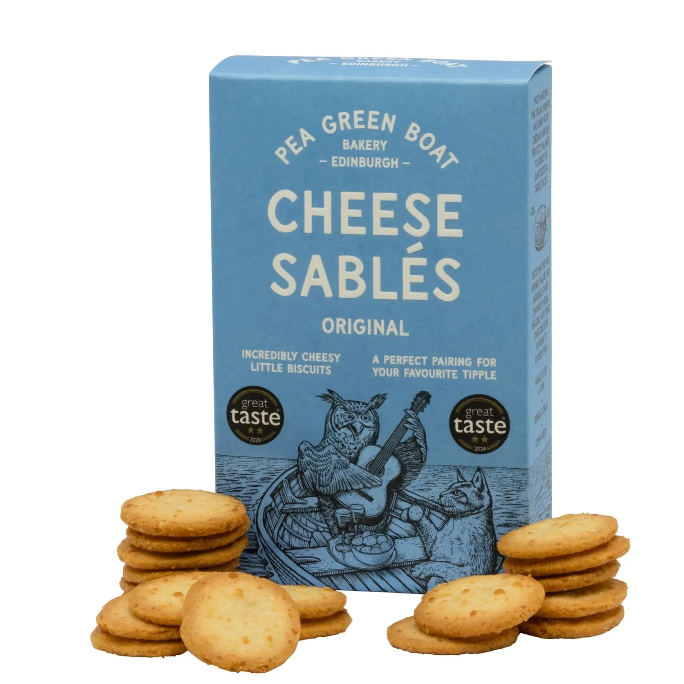 Shortbread House of Edinburgh Pea Green Boat Bakery Original Recipe Cheese Sablés- Snacks & Crackers