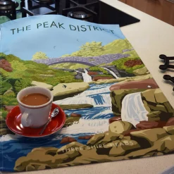 Town Towels Peak District - Three Shire Heads Tea Towel- Tea|Tea Towels