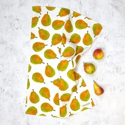 Corinne Alexander Pear Tea Towel by- Tea|Tea Towels