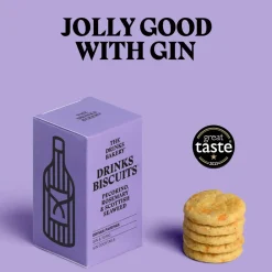 The Drinks Bakery Pecorino, Rosemary and Seaweed Drinks Biscuits 36g- Tea|Snacks & Crackers