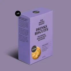 The Drinks Bakery Pecorino, Rosemary and Seaweed Drinks Biscuits 110g- Tea|Snacks & Crackers