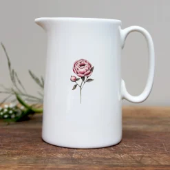 Toasted Crumpet Peony Bone China Half Pint Jug- Jugs