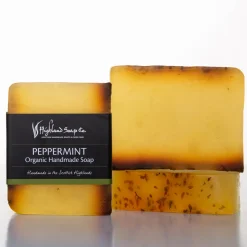 The Highland Soap Company Peppermint Organic Glycerine Soap 150g- Soaps & Lotions