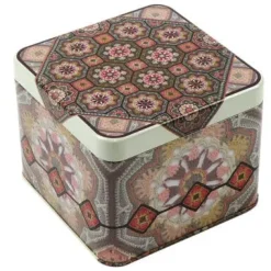 Emma Ball Persian Tiles Small Square Tin- Storage