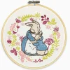 The Crafty Kit Co. Peter Rabbit & His Mother Embroidery Kit- Crafts|Children