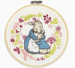 The Crafty Kit Co. Peter Rabbit & His Mother Embroidery Kit- Crafts|Children