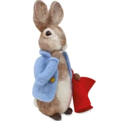 The Crafty Kit Co. Peter Rabbit and his Pocket Handkerchief Needle Felting Craft Kit- Easter|Crafts
