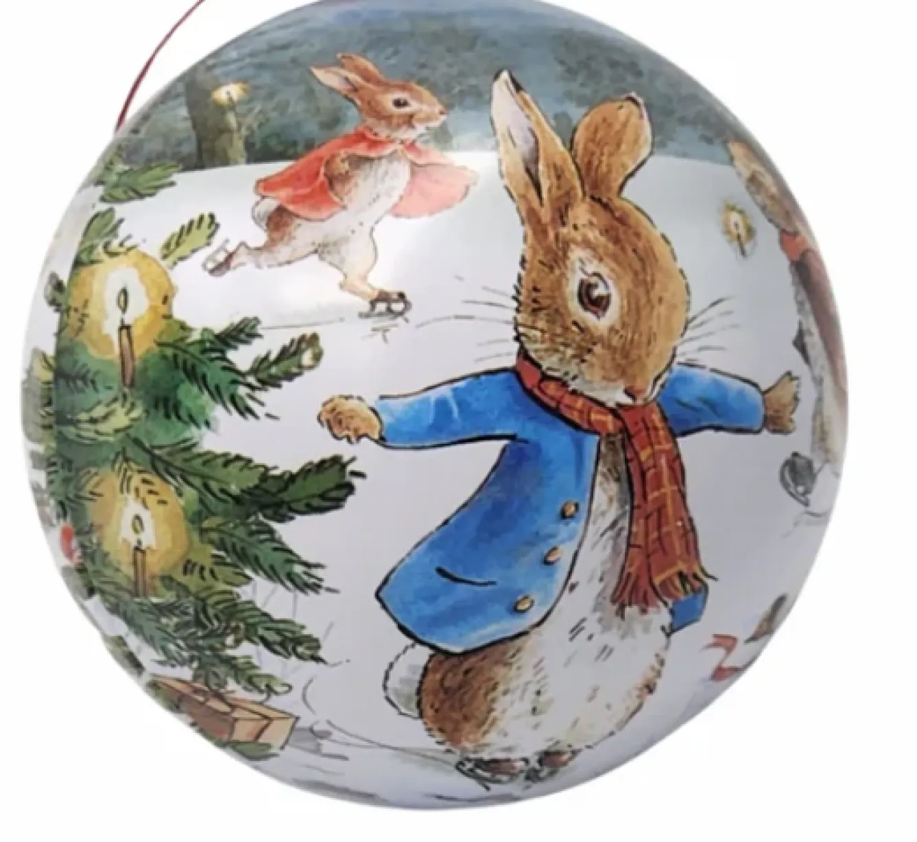Elite Tins Peter Rabbit Christmas Tin Baubles- Christmas Decorations|Christmas