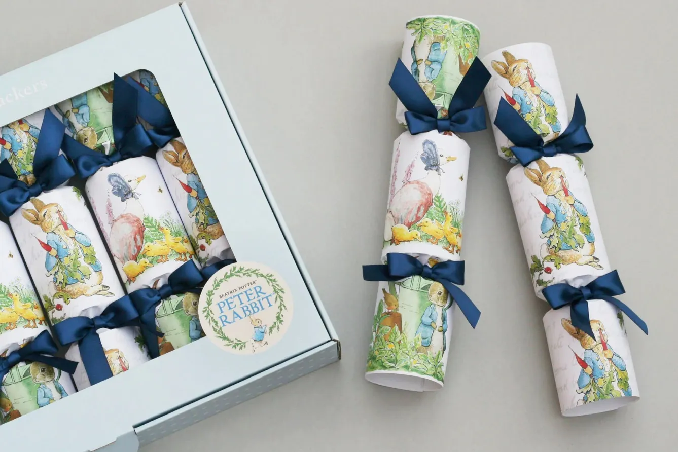 Nancy & Betty Peter Rabbit Easter Crackers Box of 6- Easter