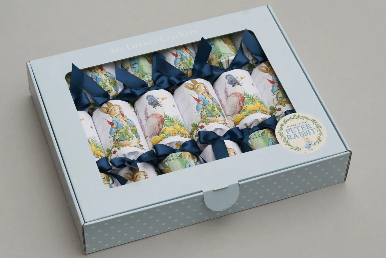 Nancy & Betty Peter Rabbit Easter Crackers Box of 6- Easter