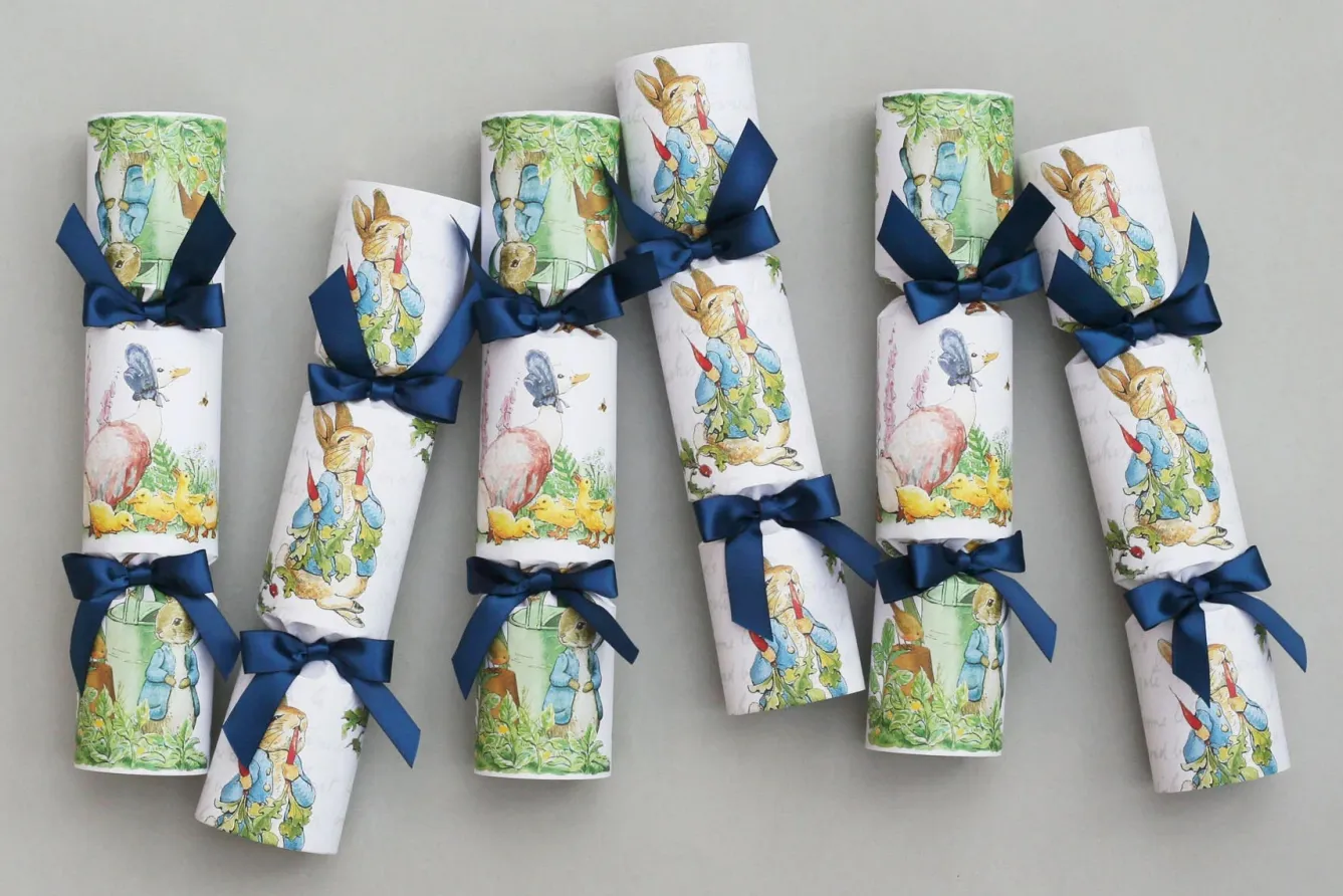 Nancy & Betty Peter Rabbit Easter Crackers Box of 6- Easter