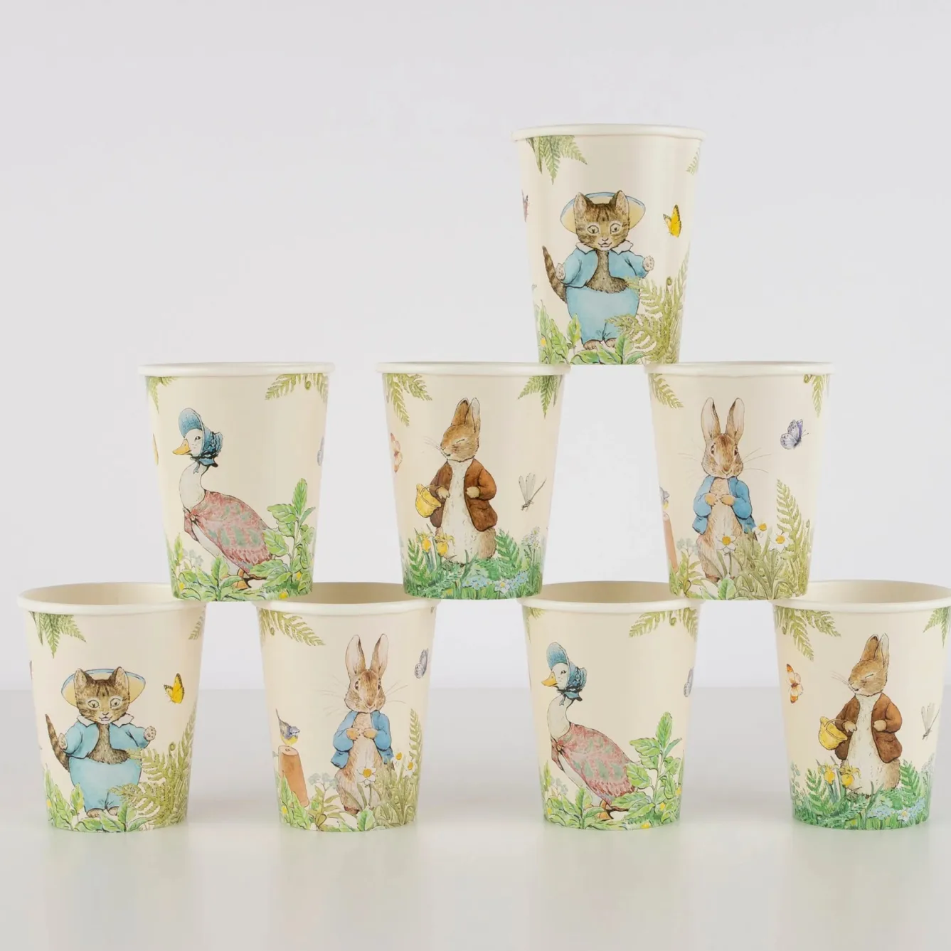 Meri Meri Peter Rabbit In The Garden Cups- Easter|Novelty