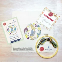 The Crafty Kit Co. Peter Rabbit Plans His Next Adventure Embroidery Kit- Crafts|Children