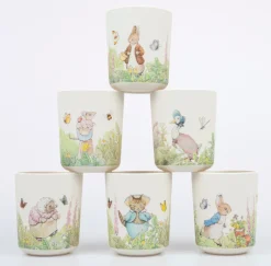 Meri Meri Peter Rabbit Reusable Cups - Set of 6- Easter|Novelty