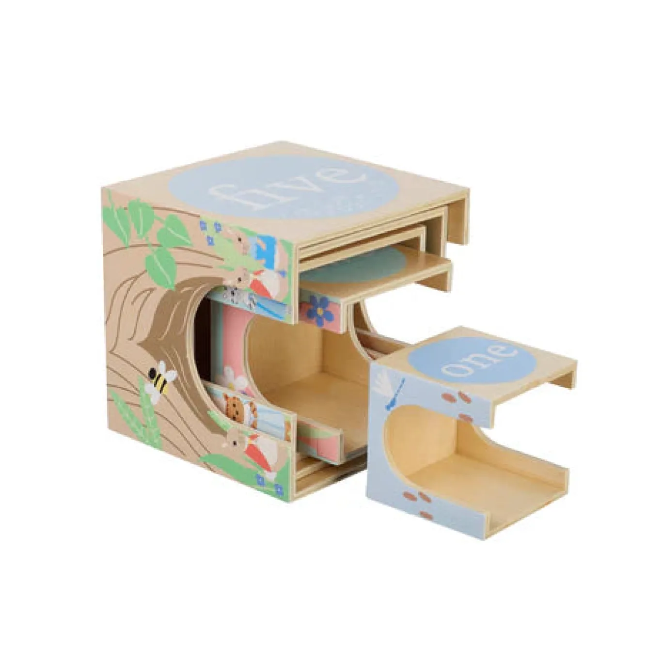 Orange Tree Toys Peter Rabbit™ Wooden Stacking Cubes- Children