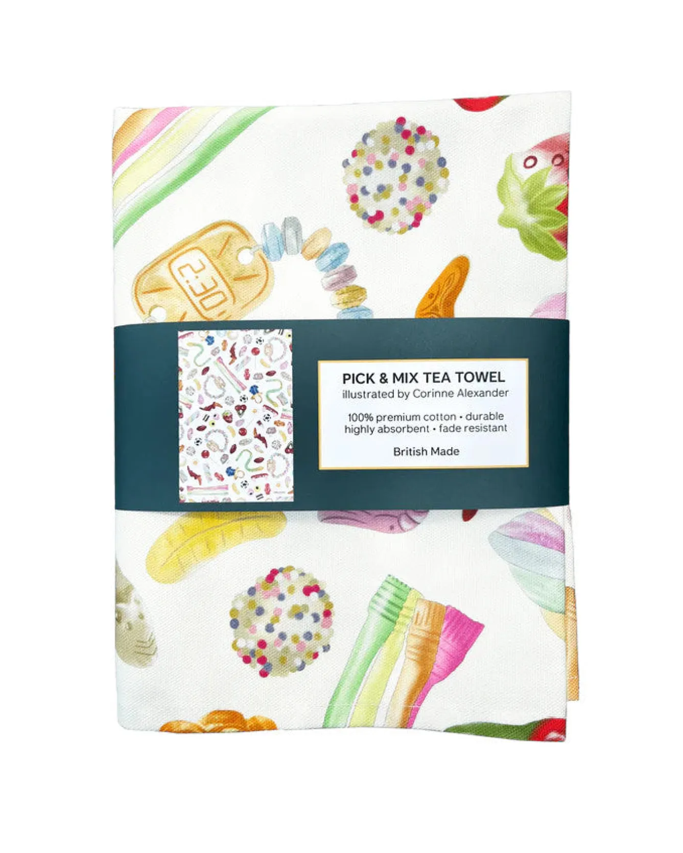 Corinne Alexander Pick & Mix Tea Towel by- Tea|Tea Towels