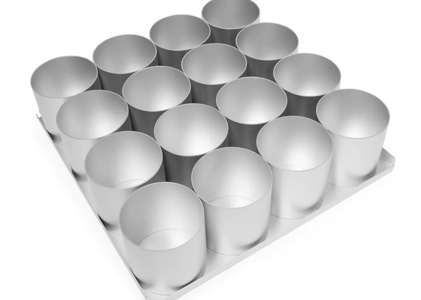 Silverwood 16 Piece 3 inch Round Multi Mini Cake Tin Set- Bakeware