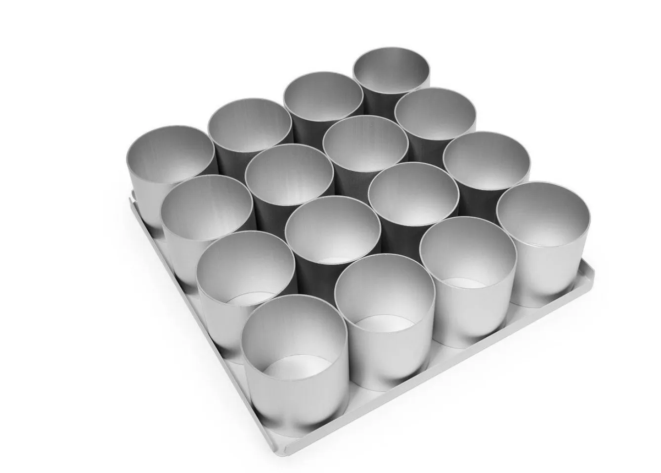 Silverwood 16 Piece 2.5 inch Round Multi Mini Cake Tin Set- Bakeware
