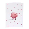 Jane Abbott Designs Piggy Greeting Card- Valentine's Day|Greeting Cards