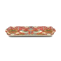 Spode Pimpernel Strawberry Thief Red Melamine Sandwich Tray- Trays