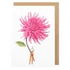 Laura Stoddart Pink Dahlia Blank Greetings Card- Greeting Cards