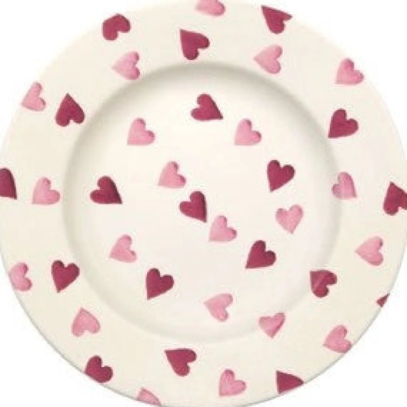 Emma Bridgewater Pink Hearts 8 1/2 inch Plate- Valentine's Day
