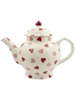 Emma Bridgewater Pink Hearts 4 Mug Teapot- Valentine's Day|Tea