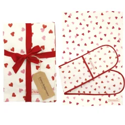 Emma Bridgewater Pink Hearts Oven Glove & Tea Towel Set- Valentine's Day|Tea