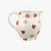 Emma Bridgewater Pink Hearts 1/2 Pint Jug- Jugs