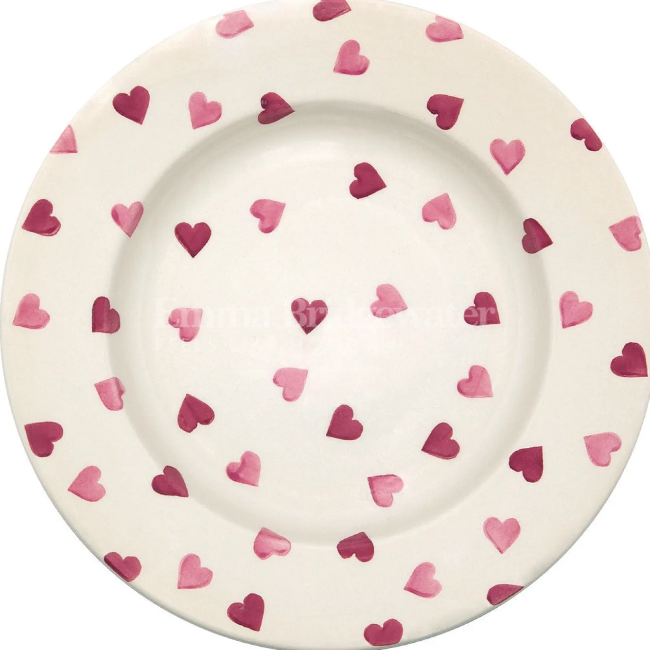 Emma Bridgewater Pink Hearts 10 1/2 Plate- Valentine's Day|Plates