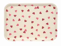 Emma Bridgewater Pink Hearts Rectangular Birch Tray- Valentine's Day|Trays