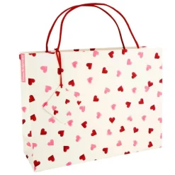Penny Kennedy Pink Hearts Shopper Gift Bag- Stationery