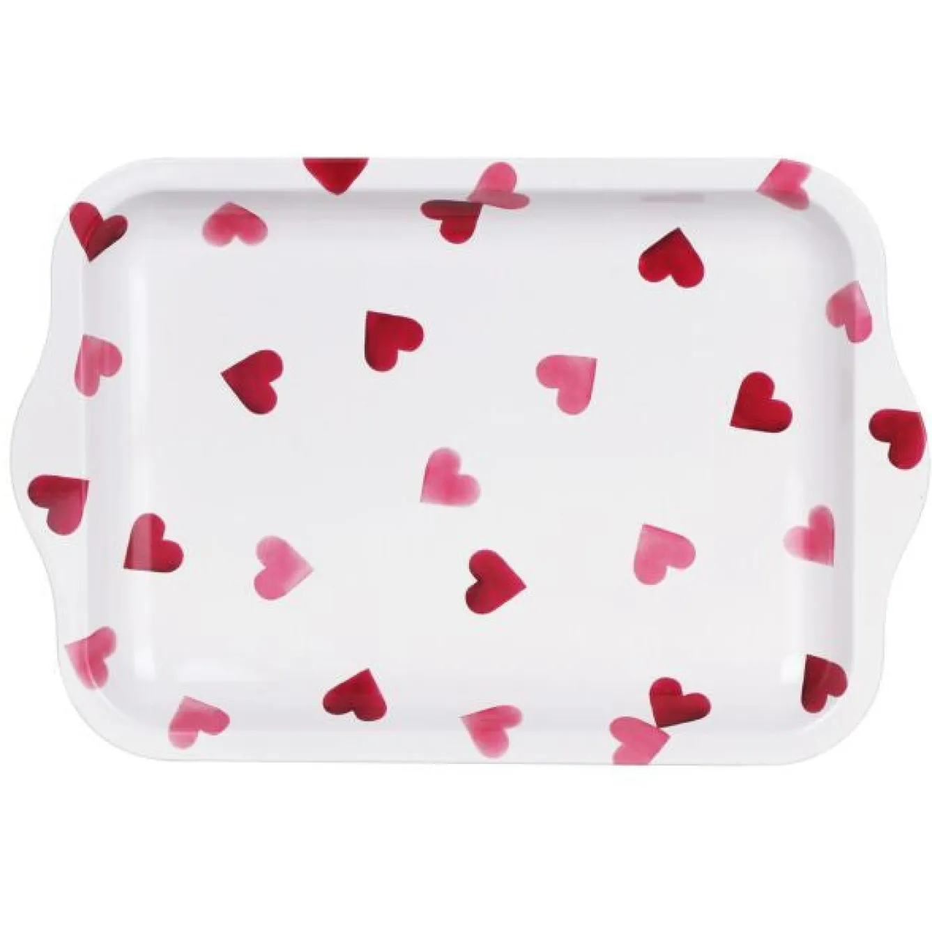 Emma Bridgewater Pink Hearts Small Tin Tray- Trays|Trays
