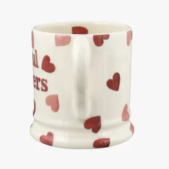 Emma Bridgewater Pink Hearts Soul Sisters 1/2 Pint Mug- Bright Colors