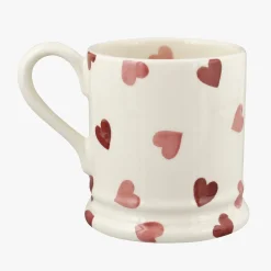 Emma Bridgewater Pink Hearts Soul Sisters 1/2 Pint Mug- Bright Colors