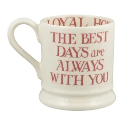 Emma Bridgewater Pink Toast My Brilliant Friend 1/2 Pint Mug- Valentine's Day|Whimsical