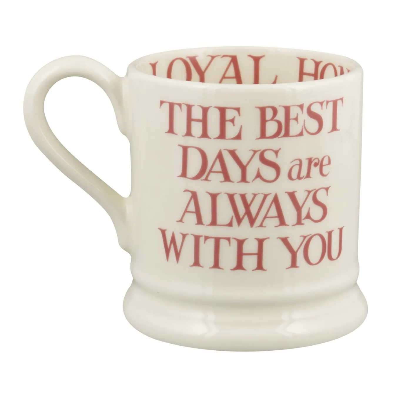 Emma Bridgewater Pink Toast My Brilliant Friend 1/2 Pint Mug- Valentine's Day|Whimsical