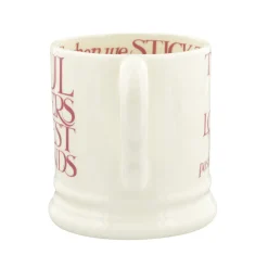 Emma Bridgewater Pink Toast Soul Sisters 1/2 Pint Mug- Valentine's Day|Whimsical