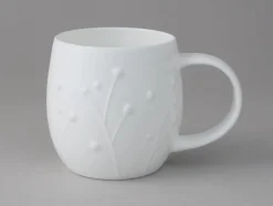 Repeat Repeat Plum Flax Mug- Flowers & Garden