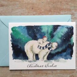 Ellie Hooi Illustration Polar Bear and Cub Christmas Card- Christmas Cards|Greeting Cards
