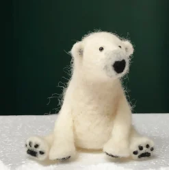 Bergin & Bath Polar Bear Needle Felting Kit- Crafts
