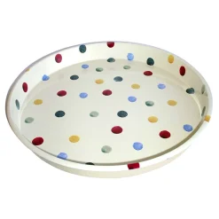 Emma Bridgewater Polka Dot Deepwell Tin Tray- Trays|Trays