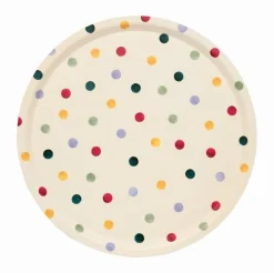 Emma Bridgewater Polka Dot Round Birch Tray- Trays