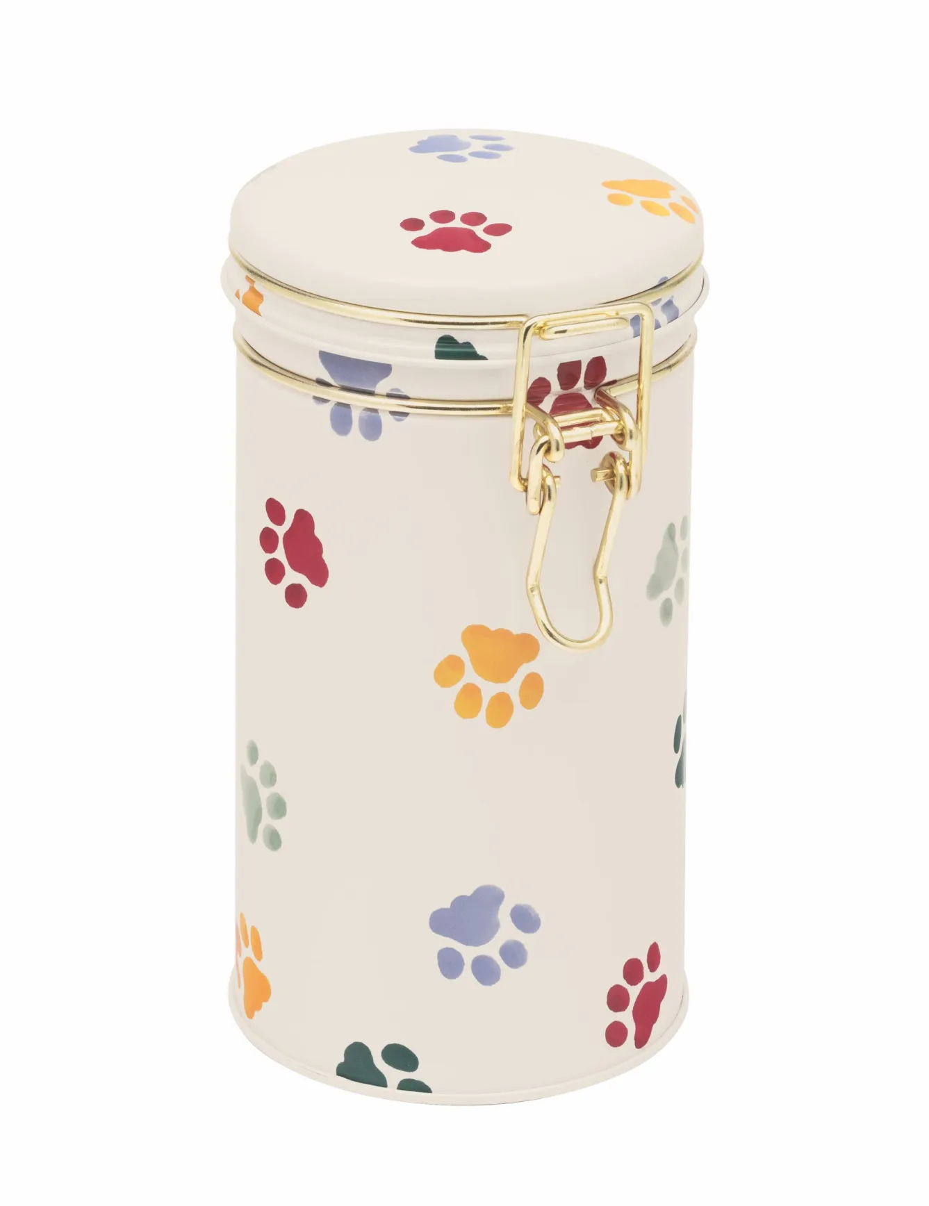 Emma Bridgewater Polka Paws Slim Clip Lid Tin- Storage