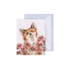 Wrendale Designs 'Poppy Field' Fox Gift Enclosure Card- Greeting Cards