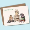 Bewilderbeest Pork Medallions Greetings Card- Greeting Cards
